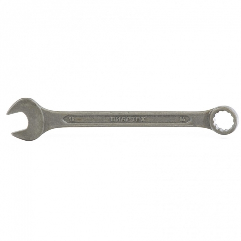 products/Ключ комбинированый,14 мм, CrV, фосфатированный, ГОСТ 16983, Сибртех, 14909