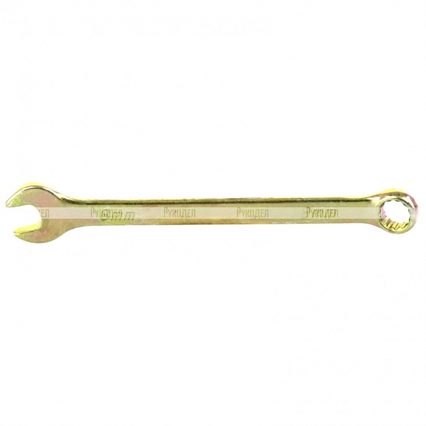 Ключ комбинированный, 8 мм, желтый цинк, Сибртех, 14974