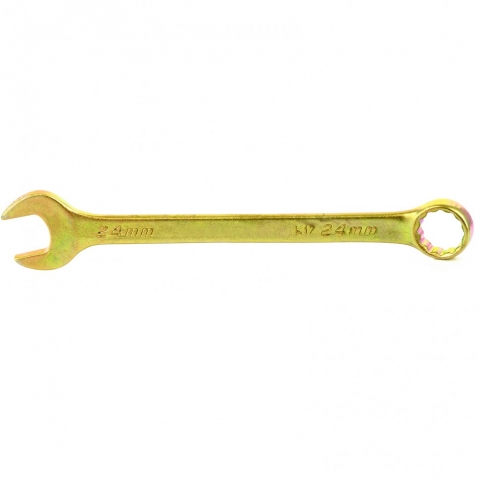 products/Ключ комбинированный, 24 мм, желтый цинк, Сибртех, 14986