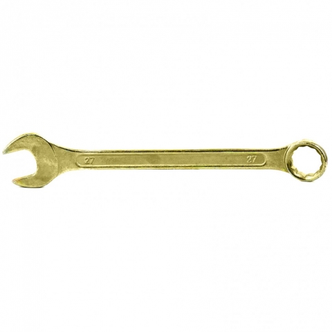 products/Ключ комбинированный, 27 мм, желтый цинк, Сибртех, 14987