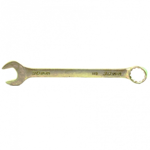 products/Ключ комбинированный, 30 мм, желтый цинк, Сибртех, 14988