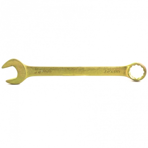 products/Ключ комбинированный, 32 мм, желтый цинк, Сибртех, 14989