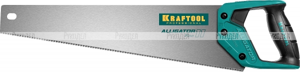 Ножовка для точного реза "Alligator 11", 450 мм, 11 TPI 3D зуб, KRAFTOOL 15203-45