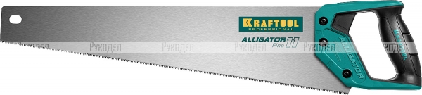 Ножовка для точного реза "Alligator 11", 550 мм, 11 TPI 3D зуб, KRAFTOOL 15203-55