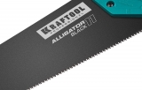 Ножовка для точного реза "Alligator BLACK", 400 мм, 11 TPI 3D зуб, KRAFTOOL 15205-40