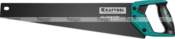 Ножовка для точного реза "Alligator BLACK", 500 мм, 11 TPI 3D зуб, KRAFTOOL 15205-50