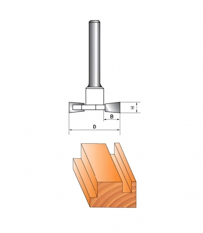 products/Фреза Globus, кромочная, фальцевая, h6, для работы с деревом, диаметр 33