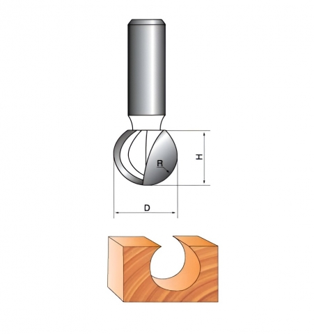 products/Фреза пазовая "Globus" 1010, для дерева, с радиусом галтели 15