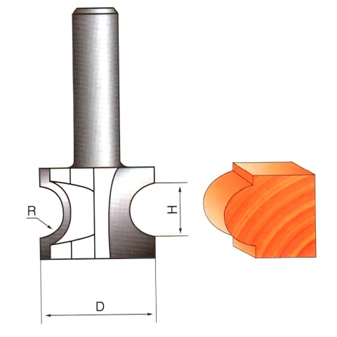 products/Фреза Globus CTФ-1014, кромочная, полустержневая, для дерева