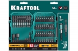 Набор ударных бит с магнитным адаптером KRAFTOOL Impact-51 51 предмет 26066-H51