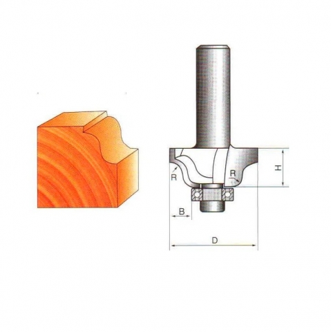 products/Фреза Globus R8 2004, кромочно-калевочная, твёрдосплавная, 45 мм