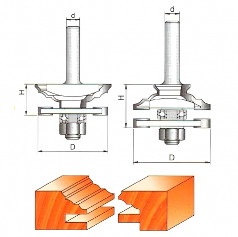 products/Фреза Globus 3505, комбинированная, рамочная, с нижним подшипником