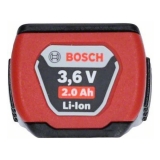 Аккумулятор Bosch Li-Ion 3.6В, 2.0 Ач, арт. 1607A350CN