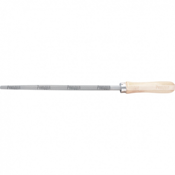 Напильник, 150 мм, круглый, деревянная ручка, Сибртех, 16123