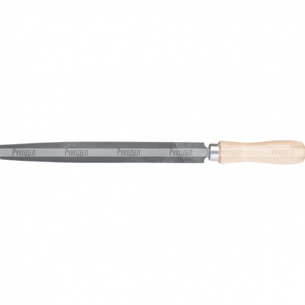 Напильник, 200 мм, плоский, деревянная ручка, Сибртех, 16226