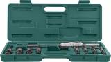 AE310082 Съемник подшипников с цанговыми захватами за внутреннюю обойму и обратным молотком в наборе, диапазон захватов 8-30 мм Jonnesway
