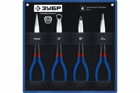 products/Набор удлиненного губцевого инструмента ЗУБР 4 шт. 22026