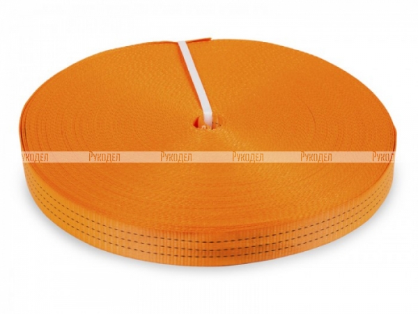 Лента текстильная для ремней TOR 35 мм 3000 кг (оранжевый), 1000938