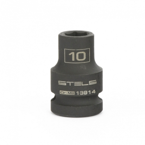 products/Головка ударная шестигранная, 10 мм, 1/2", CrMo// Stels,13914