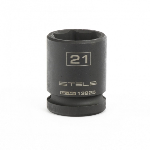 products/Головка ударная шестигранная, 21 мм, 1/2", CrMo// Stels,13925