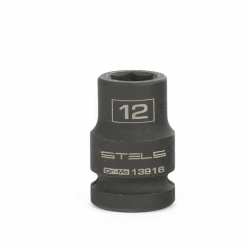 products/Головка ударная шестигранная, 12 мм, 1/2", CrMo// Stels,13916