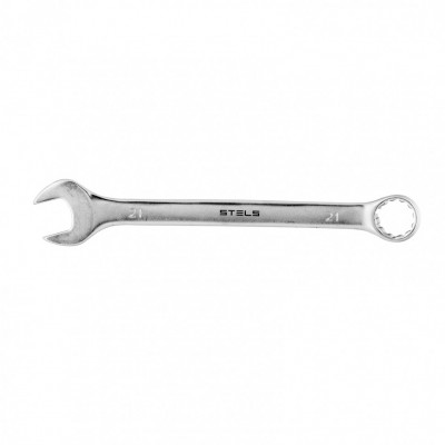 products/Ключ комбинированный, 21 мм, CrV, матовый хром// Stels,15225