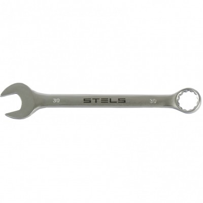 products/Ключ комбинированный, 30 мм, CrV, матовый хром// Stels,15232