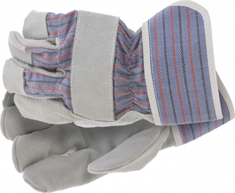 products/Перчатки спилковые комбинированные, размер XL, Сибртех, 67901