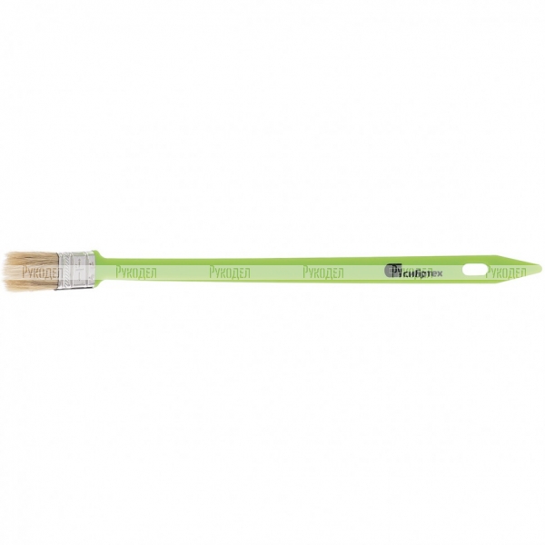 Кисть радиаторная 25 мм, натуральная щетина, пластиковая ручка, Сибртех, 83855