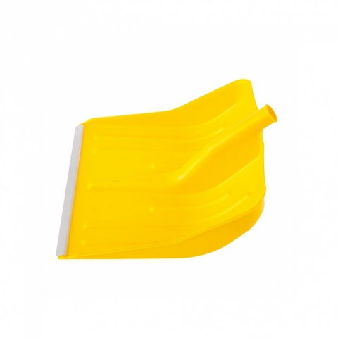 products/Лопата для уборки снега пластиковая, желтая, 420х425 мм, без черенка, Россия, Сибртех, 61616