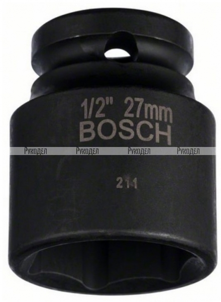 Головка торцовая 27 мм. 1/2" Bosch 1608555059