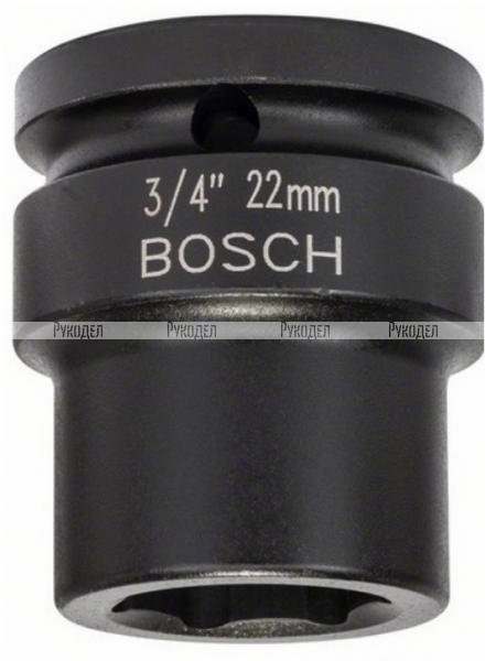 Торцовая головка 3/4" ударная 22 мм Bosch 1608556011