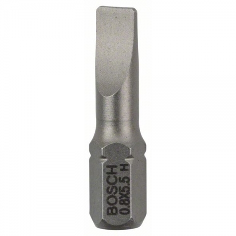 products/25 бит Extra Hard 25 мм S 0.8×5.5 Bosch 2607001463