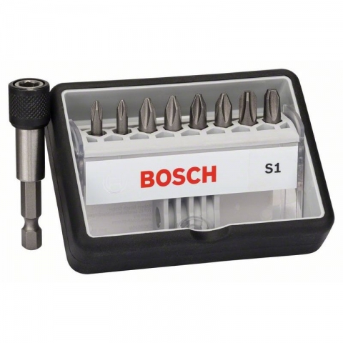 products/Набор бит Extra Hard 8 шт Robust Line PH1/2/3 25 мм + держатель Bosch 2607002560