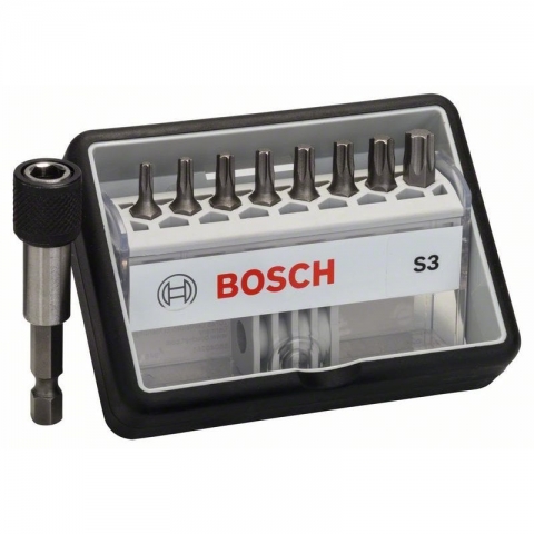 products/Набор бит Extra Hard 8 шт Robust Line T10/15/20/25/30/40 25 мм + держатель Bosch 2607002562