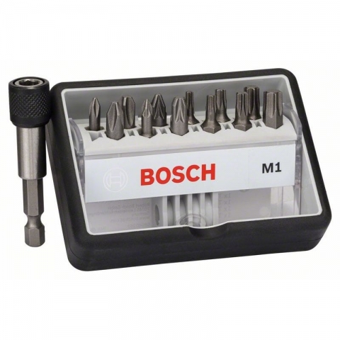products/Набор бит Extra Hard 12 шт Robust Line PH/PZ/T 25 мм + держатель Bosch 2607002563