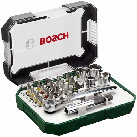 products/Набор бит с трещеткой + угловая отвертка V-Line 27 Bosch 2607017392