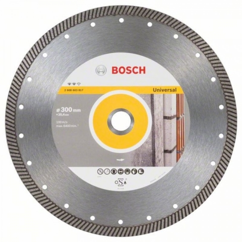 products/Алмазный диск универсальный Expert for Universal Turbo 300×25,4×2,2×12 мм, Bosch, 2608603817