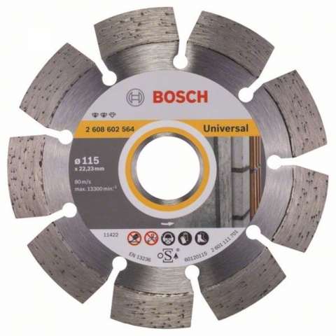 products/Алмазный диск универсальный Expert for Universal 115×22,23×2,2×12 мм Bosch 2608602564