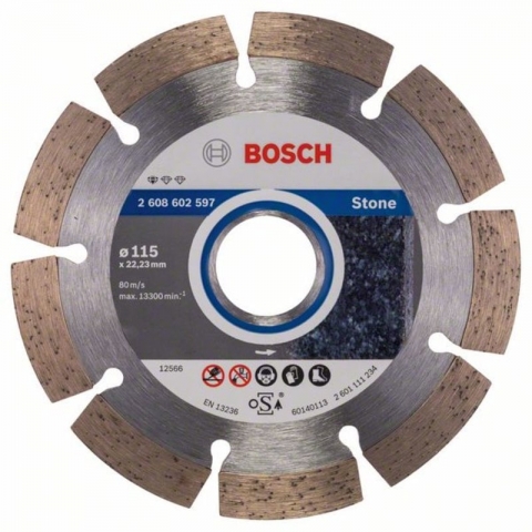 products/Алмазный диск по камню Standard for Stone 115×22,23×1,6×10 мм Bosch 2608602597