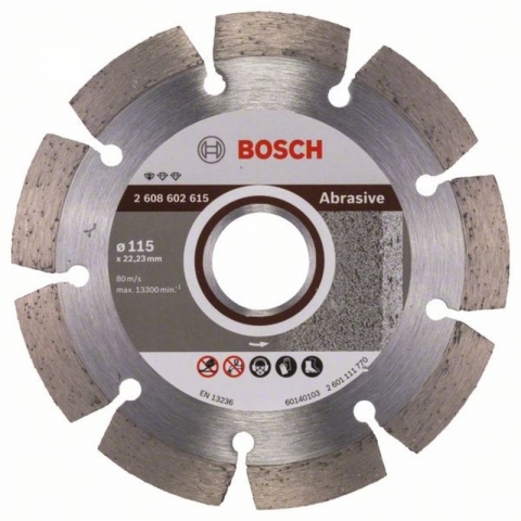products/Алмазный диск по кирпичу/камню Standard for Abrasive 115×22,23×1.6×10 мм Bosch 2608602615
