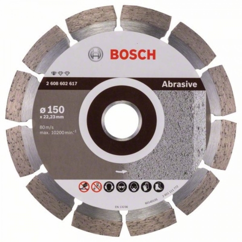products/Алмазный диск по кирпичу/камню Standard for Abrasive 150×22,23×2,0x10 мм Bosch 2608602617