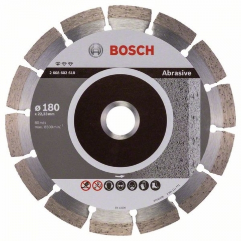 products/Алмазный диск по кирпичу/камню Standard for Abrasive 180×22,23×2,0x10 мм Bosch 2608602618