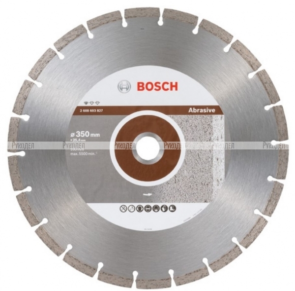 Диск алмазный отрезной Professional for Abrasive (300х20/25.4 мм) для настольных пил Bosch 2608602620