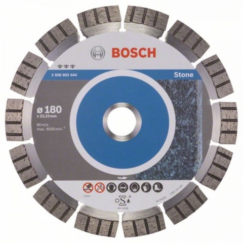 products/Алмазный диск по камню Best for Stone 180×22,23×2,4×12 мм, Bosch, 2608602644