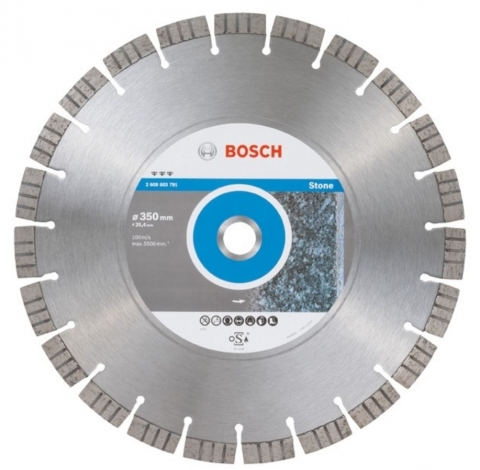 products/Диск алмазный отрезной Best for Stone (350х20/25.4 мм) для настольных пил Bosch 2608602648
