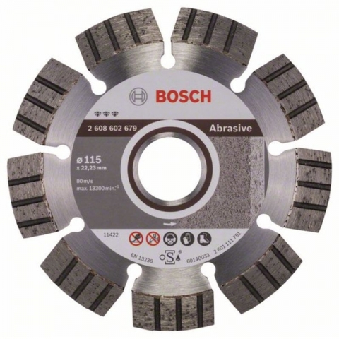 products/Алмазный диск по абразивным материалам Best for Abrasive 115×22,23×2,2×12 мм Bosch 2608602679
