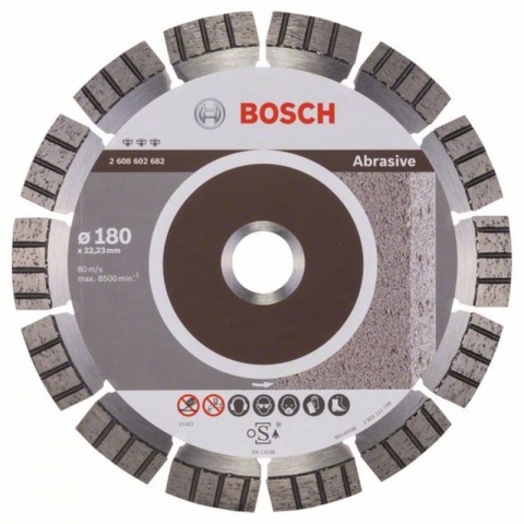 products/Алмазный диск по абразивным материалам Best for Abrasive 180×22,23×2,4×12 мм Bosch 2608602682