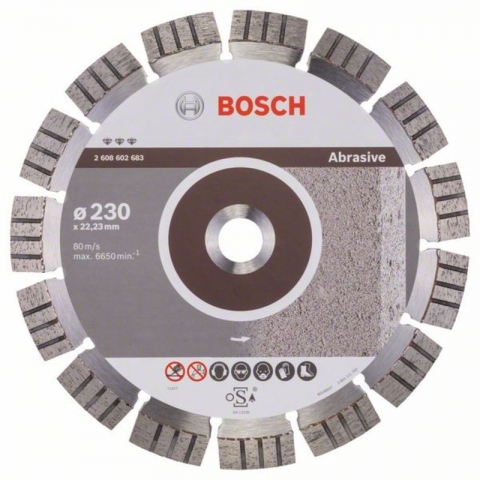 products/Алмазный диск по абразивным материалам Best for Abrasive 230×22,23×2,4×15 мм Bosch 2608602683