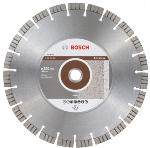 products/Диск алмазный отрезной Best for Abrasive (350х20/25.4 мм) для настольных пил Bosch 2608602686